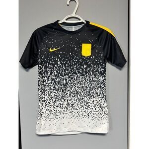 Nike Dri Fit Neymar Youth Jr Academy Soccer Football Jersey Black Short Sleeve